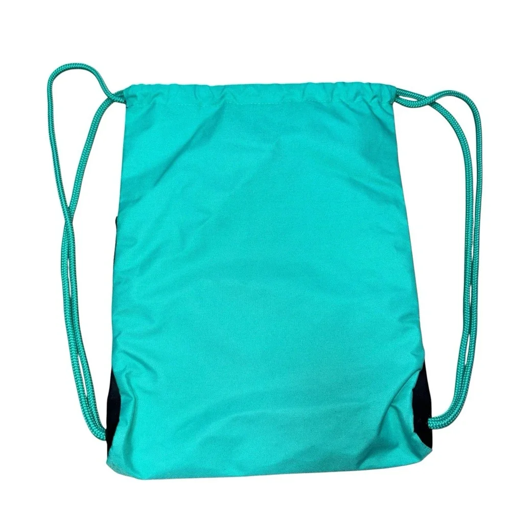 Adidas Drawstring Bag with Pockets Gray and Teal - Picture 3 of 9